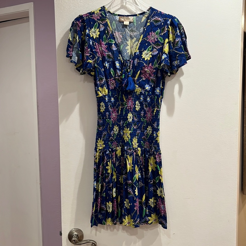 BOG Collective low west smocking dress